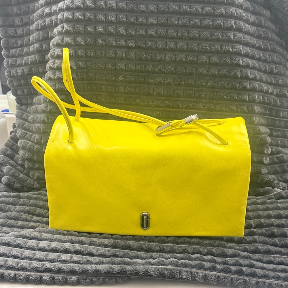 Marc Jacobs Yellow Leather Shoulder Bag Authentic